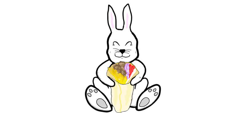 Crossing Bunny Image