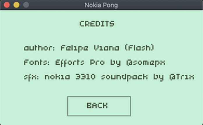 Nokia Pong screenshot
