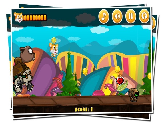 Tiny Tiger Run - Super World Animal Running Game screenshot