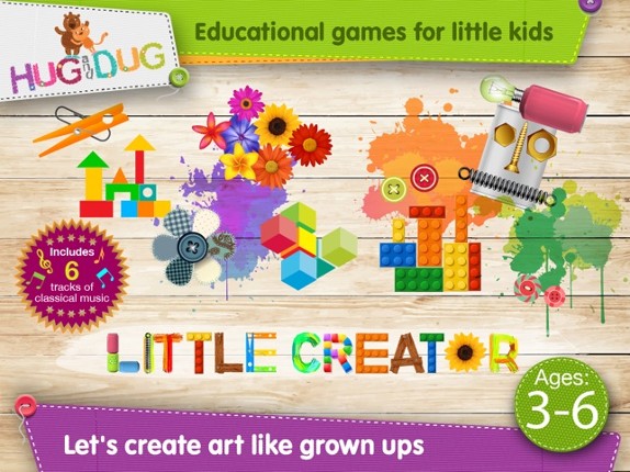 Little Creator - HugDug kids and toddlers make art like grown ups! Image