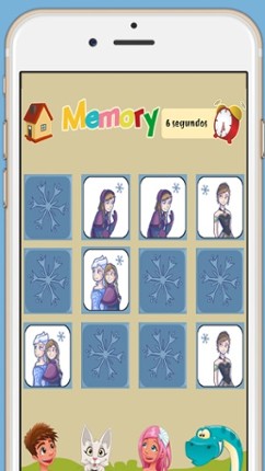 Memory game for girls: Ice Princess - learning game for girls Image