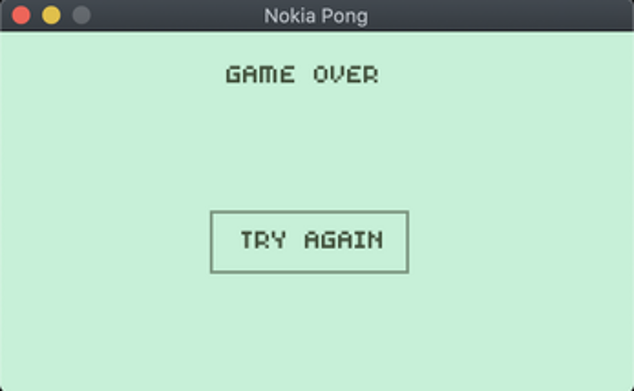 Nokia Pong screenshot