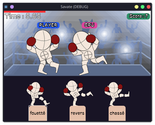Savate 20 Second Game Jam version Image