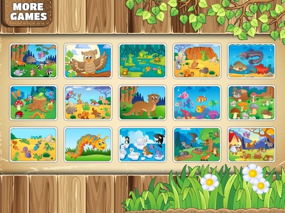 Animals Around The World - free educational puzzle for toddlers and kids screenshot