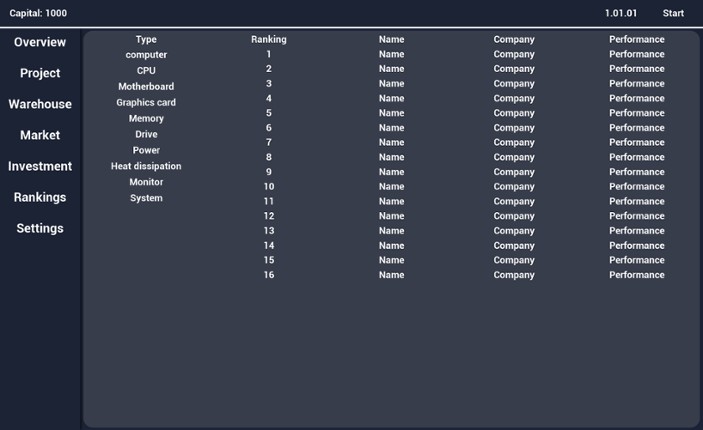 Computer Manufacturer screenshot