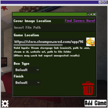 Crow's Custom Game Library Launcher Thingy screenshot
