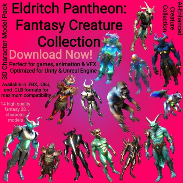 Games like Eldritch Pantheon: Fantasy Creature Collection 3D Model