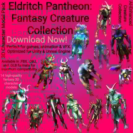 Eldritch Pantheon: Fantasy Creature Collection 3D Model Image