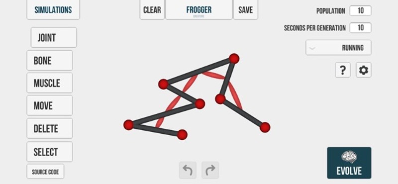 Evolution - Learning Creatures screenshot