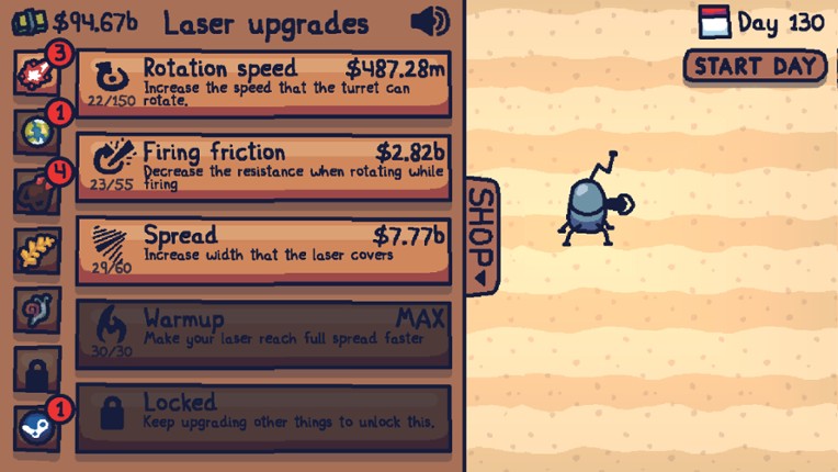 Farming with lasers screenshot