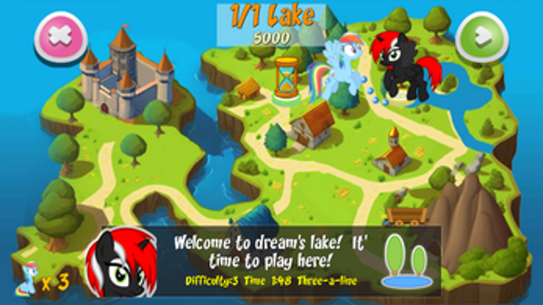 Pony Three-a-line WebGL screenshot