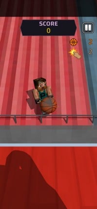 Pixel Basketball 3D Image