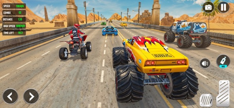 Real Racing Car on Smashy Road Image