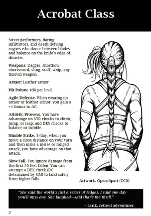 The Acrobat Class Image