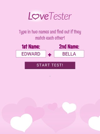 Love Tester Partner Match Game screenshot