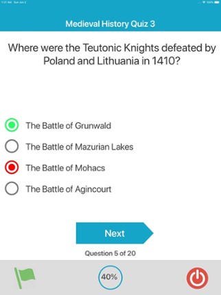 Medieval History Quiz screenshot