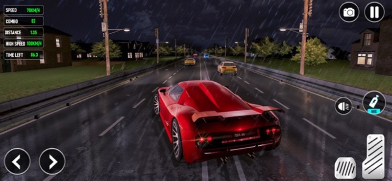 Real Racing Car on Smashy Road Image