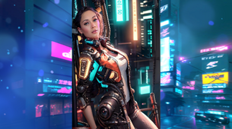 SEXY CYBER GIRLS DYMAMIC SCREENSAVER Image