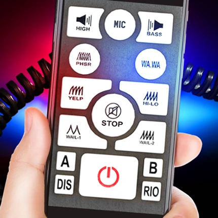 Siren sounds set: siren system Image