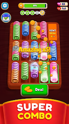 Pocket Sort: Coin Merge Puzzle screenshot