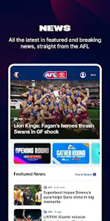 AFL Live Official App Image