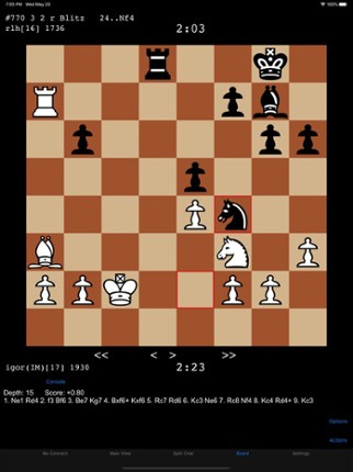 Lantern Chess - ICC Online screenshot