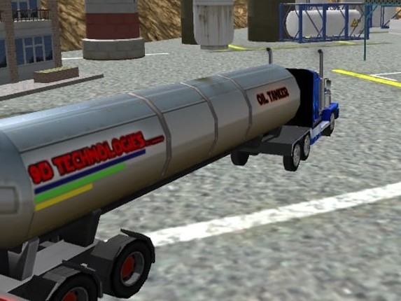 Oil Tanker Transporter Truck Game Cover
