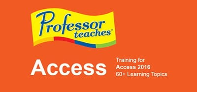 Professor Teaches Access 2016 Image