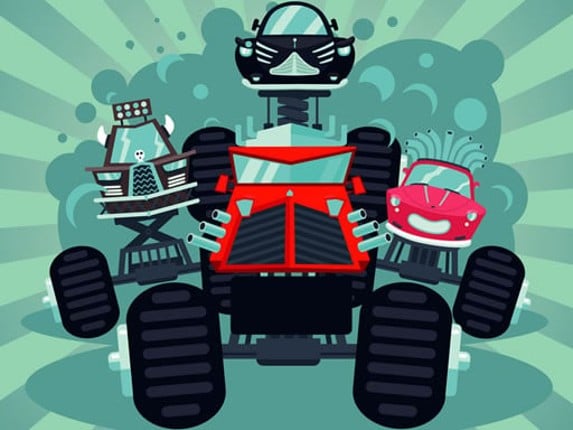 Crazy Monster Trucks Memory Game Cover