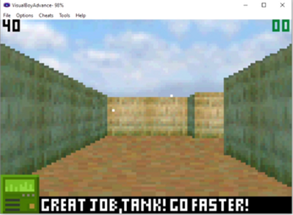 3D SnowTank GBA screenshot