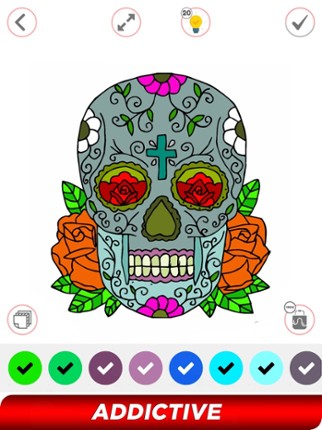 Tattoo Paint By Number Book screenshot