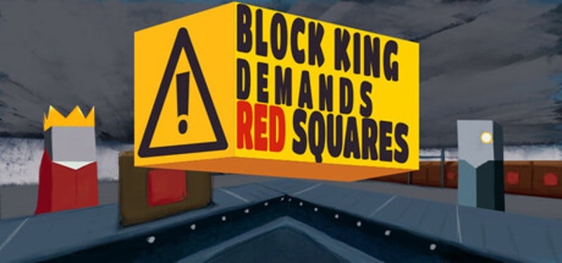 Block King Demands Red Squares Image