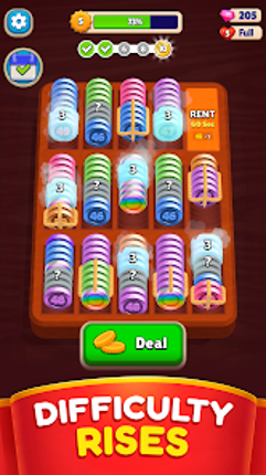 Pocket Sort: Coin Merge Puzzle screenshot