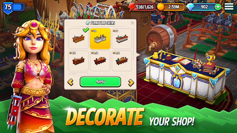 Shop Titans: Crafting Tycoon screenshot