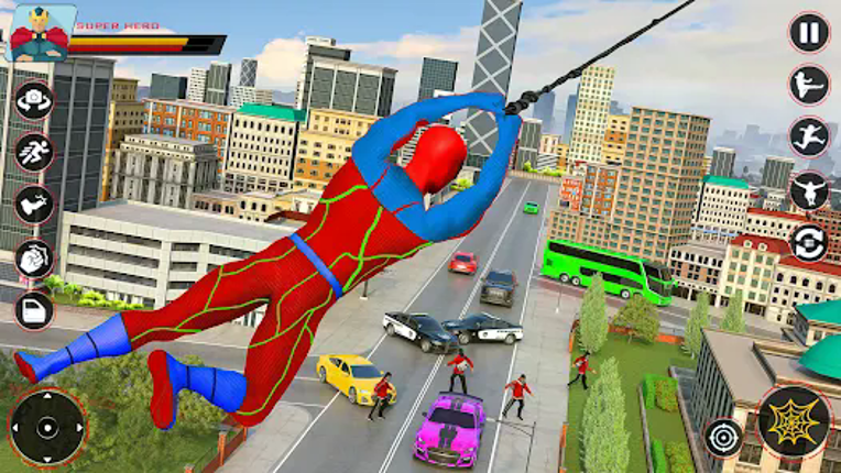 Spider Flying Rope Hero Games Image