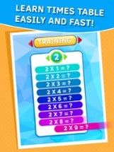 Learn Times Tables quickly. Premium Version Image