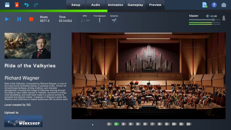 Maestro Level Editor screenshot