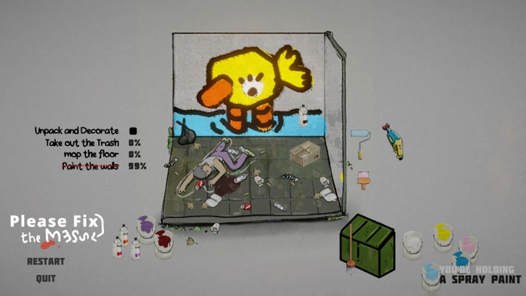 Please fix the mess screenshot