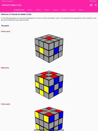 Rubik's Cube Solver &amp; Tutorial screenshot
