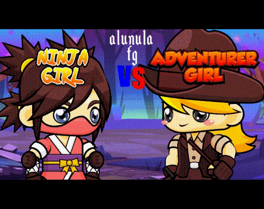 alunula fg - Ninja Girl VS Adventurer Girl Game Cover