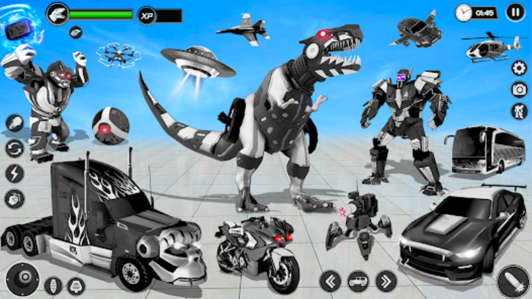 Dino Car Robot Transform Games Image
