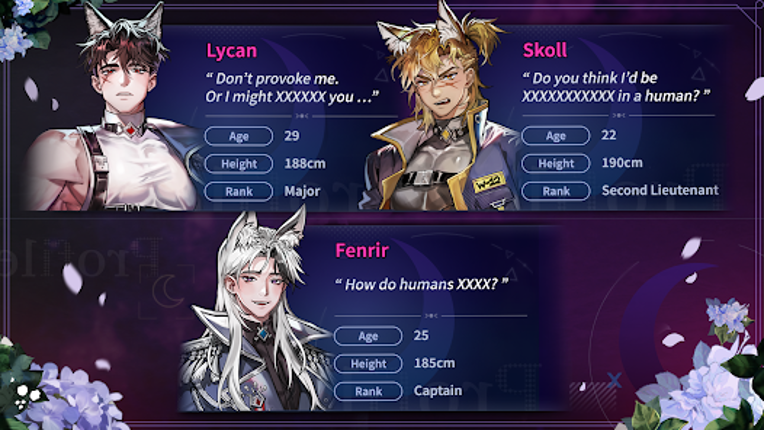 Moonlight Crush: Otome Fantasy screenshot