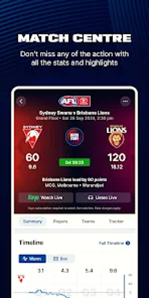 AFL Live Official App screenshot