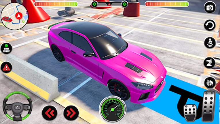 Classic car parking car games screenshot