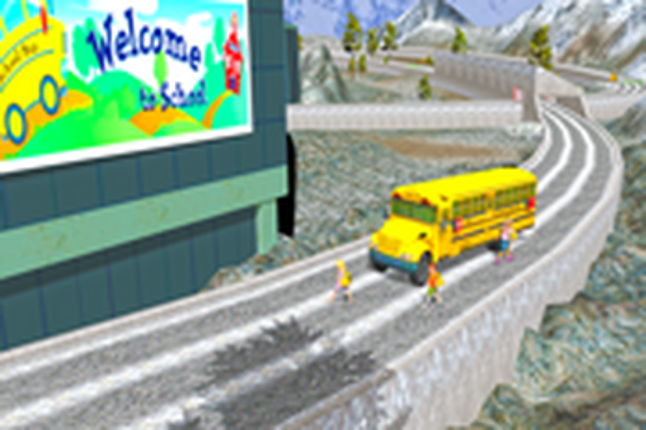 School Bus Coach Driving Image