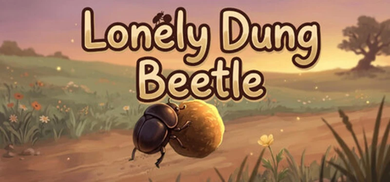 Lonely Dung Beetle Image