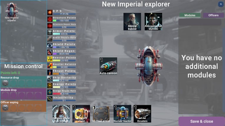 Rebel space admiral Image