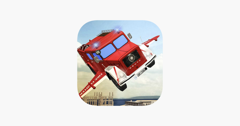 Stunts Flying FireTruck 3D Game Cover