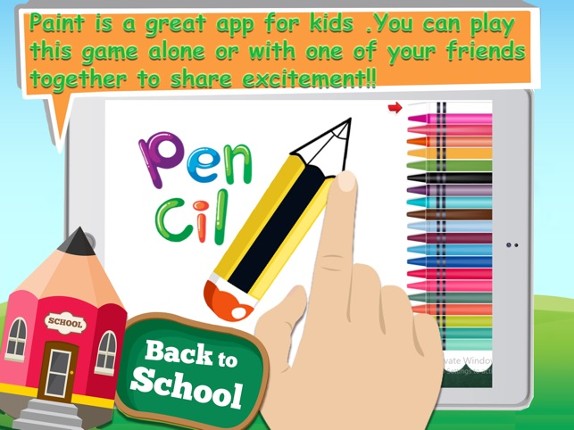 Crayon Vocabulary Book - Educational Coloring Game Image