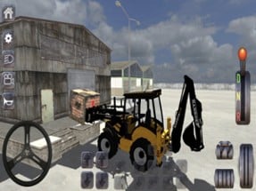 Excavator Backhoe Loader Game Image